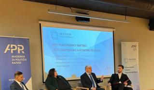 Stanić na panelu o transparentnosti i dobrom up...